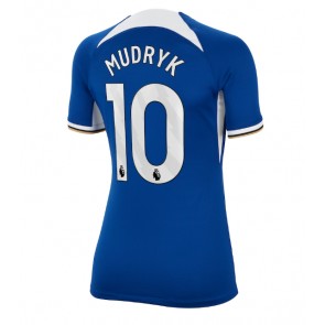 Chelsea Mykhailo Mudryk #10 Koszulka Podstawowych Kobiety 2023-24 Krótki Rękaw
